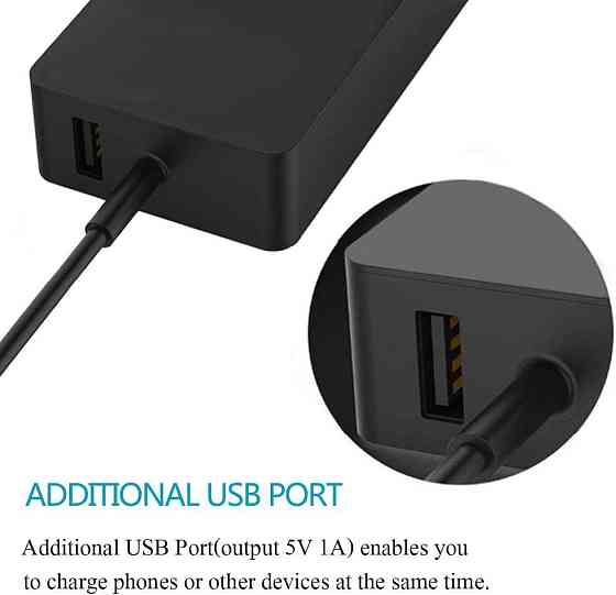 Блок питания 12V 3.6A 48W для Microsoft Surface Pro 1 2, RT, Windows 8, зарядное устройство 1601, 15 Киев