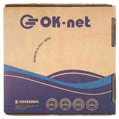Кабель сетевой OK-Net UTP 100м cat.5e (U/UTP-cat.5E) (КПВ-ВП (100) 4х2х0,49 / 100) Винница