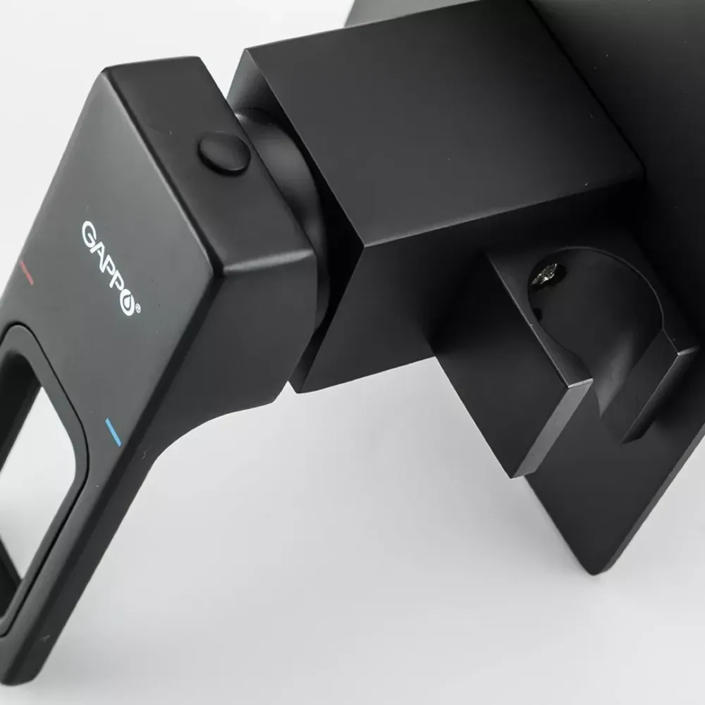 Гігієнічний душ прихованого монтажу GAPPO G7217-6 чорний Київ - фото 4