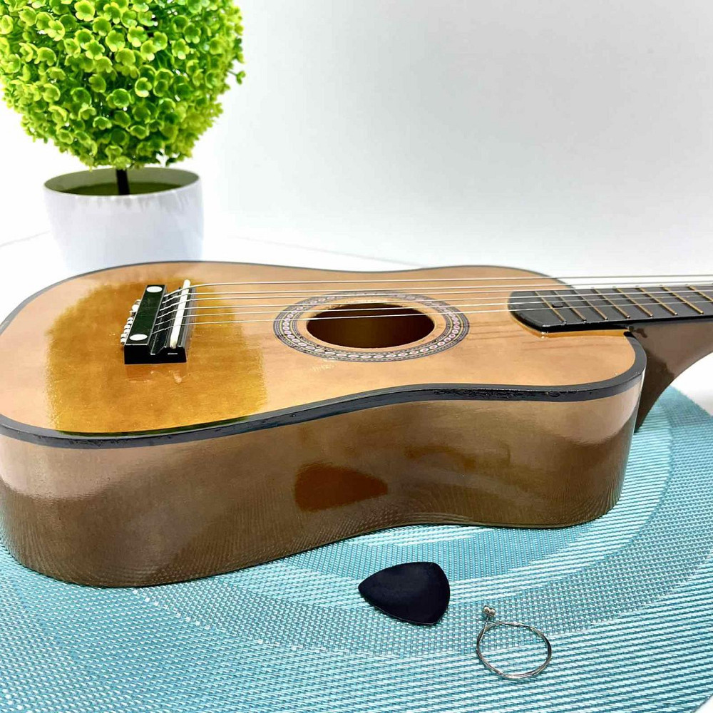 Гітара дерев'яна дитяча 6 струн Коричнева (M 1369) Чернігів - фото 4