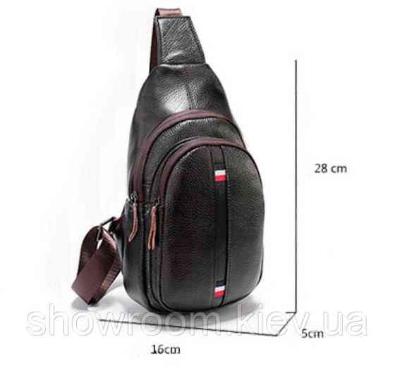 Мужская сумка на грудь (слинг) Leather Collection (370) Киев