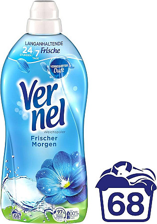 Ополіскувач для білизни Свіжий Ранок Vernel 68 WL, 1700 мл (Німеччина) Vernel Weichspüler Frischer M Львів - фото 1