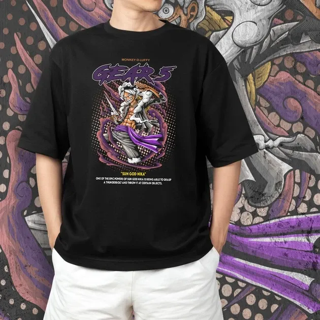 Футболка для подростка мальчика с принтом Ван Пис 140un God Nika 2 Размер 160 Anime10198 Днепр - изображение 4