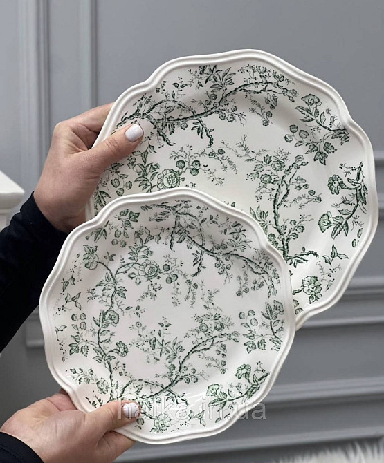 Тарелка фарфор винтажный стиль 27,3см 