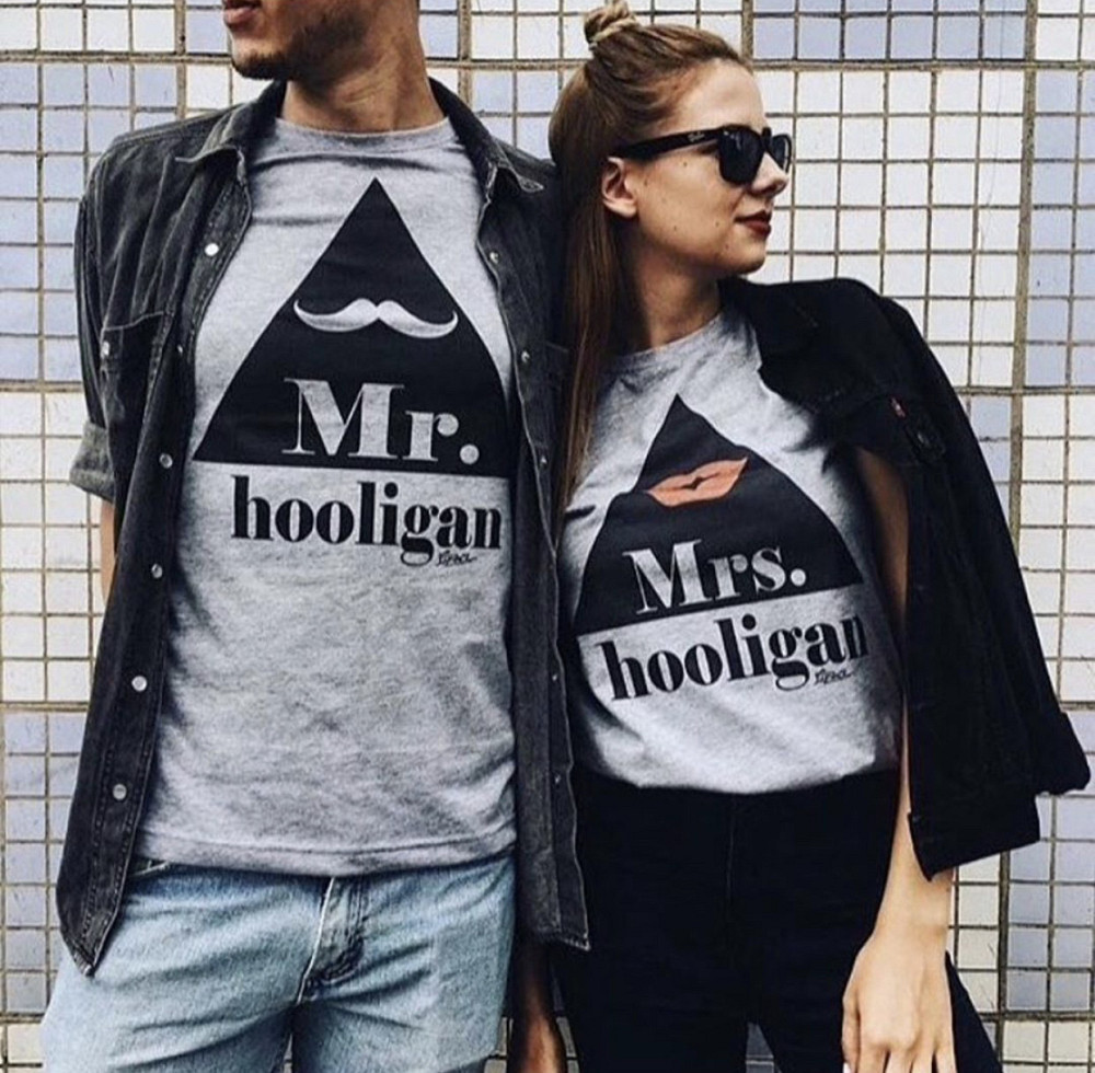 Парні футболки для хлопця та дівчини.MR hooligan/MRS hooligan. 100% Бавовна Чернівці - фото 1