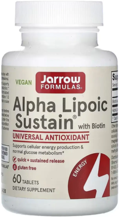 Альфа-ліпоєва кислота Jarrow Formula Alpha Lipoic Sustain 300 mg 60 таб Київ