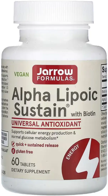 Альфа-липоевая кислота Jarrow Formulas Alpha Lipoic Sustain 300 mg 60 таб Киев - изображение 1