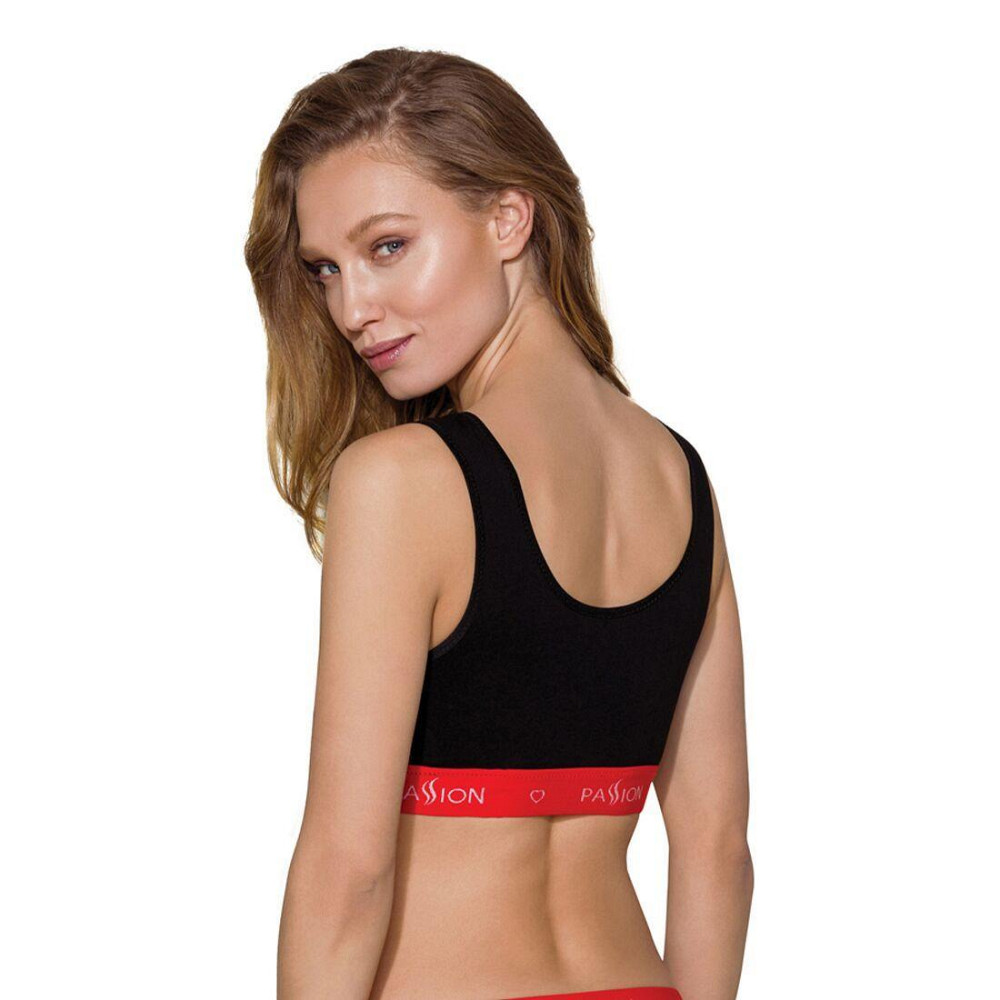 Спортивний топ на широких бретелях Passion PS003 TOP M, black Sex Aura Київ - фото 2