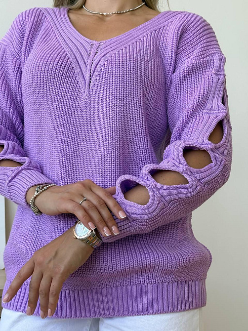 Женский модный вязаный однотонный свитер. 44-54р. Киев - изображение 6