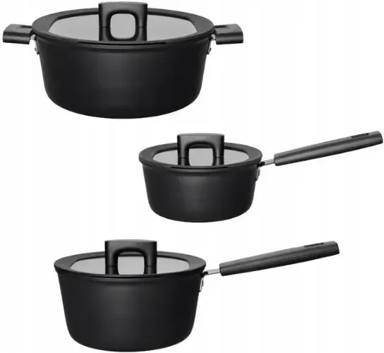 Fiskars Hard Face Комплект 3 Garnków Z Pokrywkami (FHF15) Киев - изображение 1