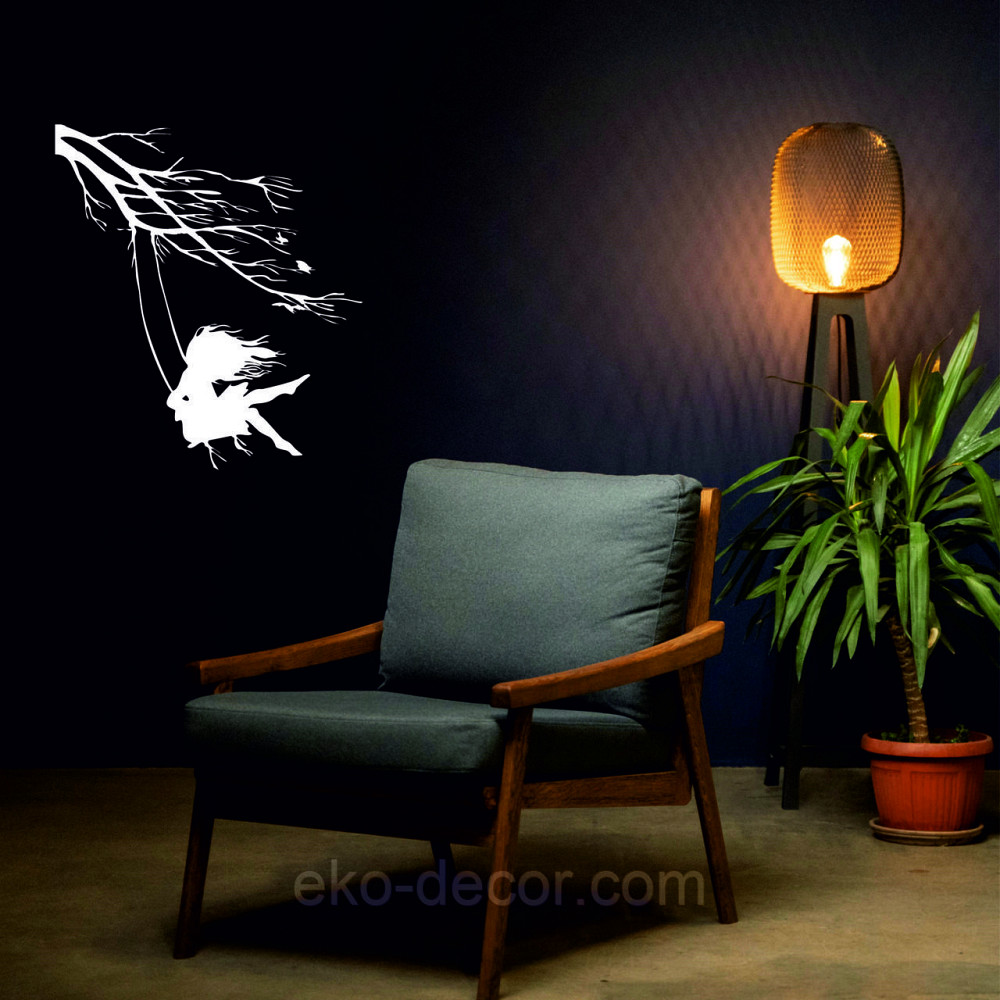 Декоративне настінне Панно «Дівчинка та голуб» Декор на стіну 90*80 см, Білий Київ - фото 9