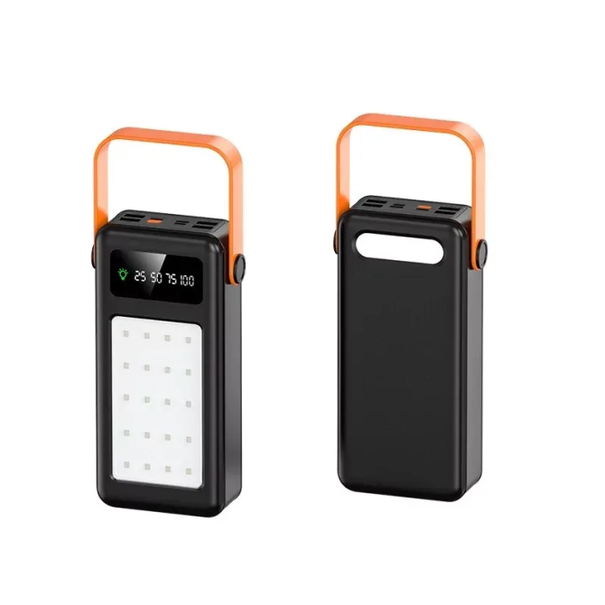 Портативний зовнішній акумулятор Power Bank Bilintong 30000mAh + ліхтарик Чорний Вінниця - фото 3