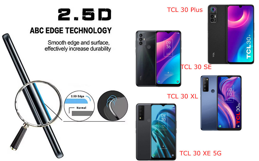 Защитное стекло ArmorGlass для TCL 30 Plus, TCL 30 SE, TCL 30 XL, TCL 30 XE 5G – устойчивое к царапинам и Киев - изображение 2