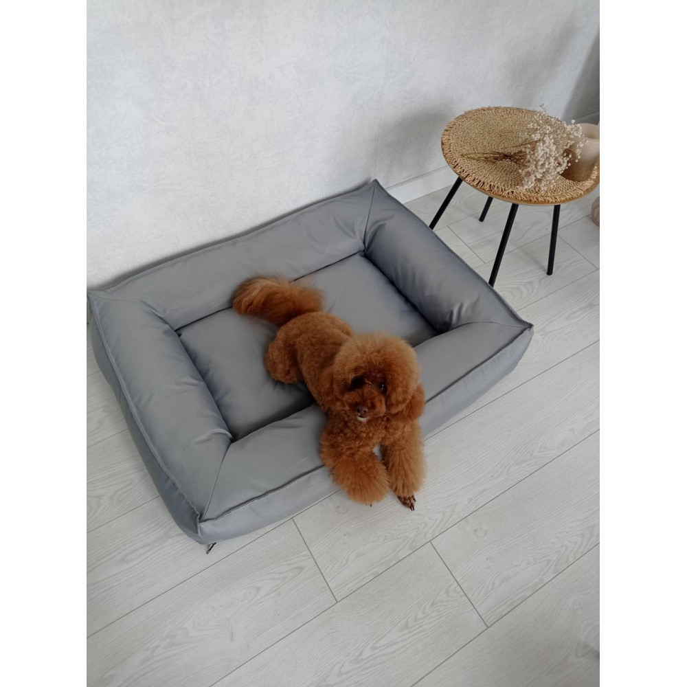 Водонепроницаемый лежак лежанка спальное место для животных со съемным чехлом серый M (75см) Киев - изображение 3