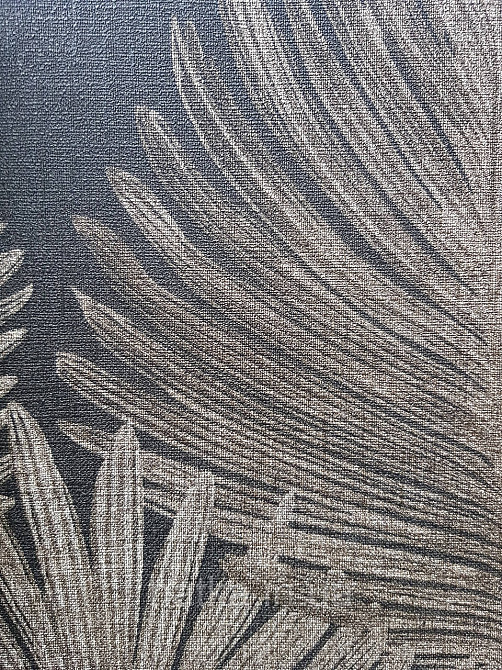 Шпалери вінілові на флізеліні AS creation Metropolitan stories By Time 0,53х10 листя папороті сірі чорні Київ - фото 2