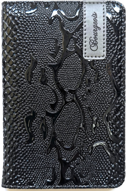 Блокнот А6 на гумці "Bourgeois" 120 арк, клітинка, шкірзам обкл, 9297, шт Київ - фото 1