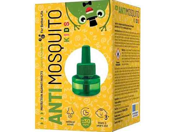 Рідина від комарів Kids 30 ночей 30мл ТМ ANTIMOSQUITO Київ