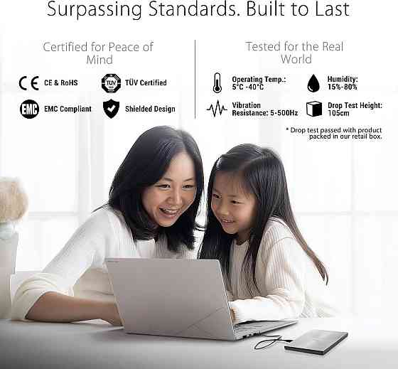 Внешний DVD-привод Asus ZenDrive USB 2.0 совместим с USB-C чтение 8x запись 10x черный Киев