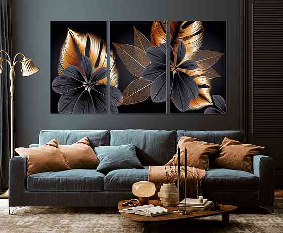 Модульная картина в гостиную / спальню   Квіти   ART-229_3A Киев