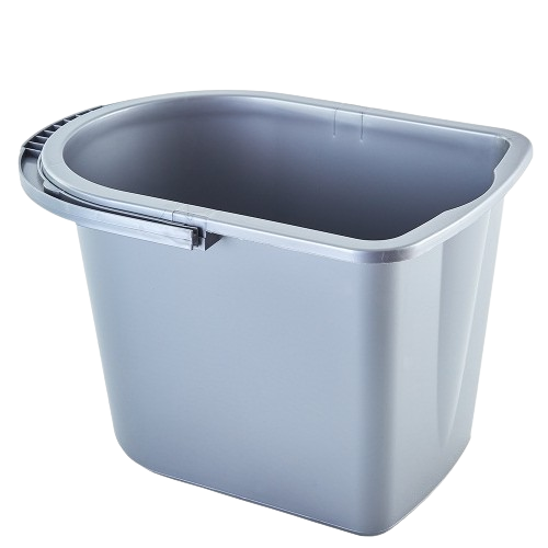 Відро для прибирання прямокутне 14л пластик граніт ЕК Алеана Житомир - фото 1