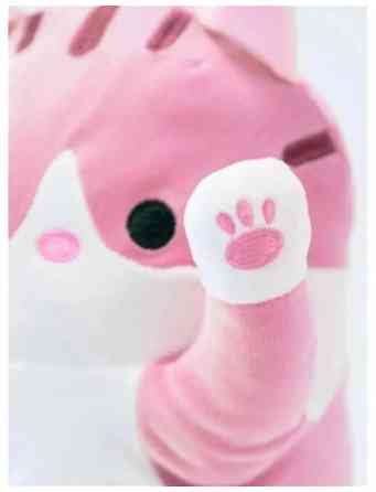 Іграшка обіймашка Кіт Батон, м'яка іграшка антистрес, подушка обіймашка, 70 см, Рожевий Киев