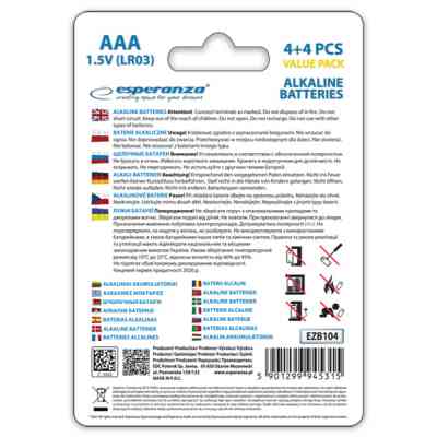 Батарейка Esperanza AAA LR03 Alkaline * 8 (EZB104) Вінниця