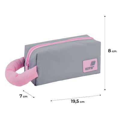 Пенал Kite 2703-2 сіро-рожевий (K25-2703-2) Винница - изображение 2