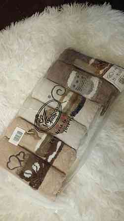 Набор кухонных полотенец “Чашка кофе” 35×75 см – комплект 6 шт | Мягкие, впитывающие, стильные Киев