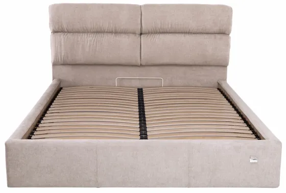 Ліжко Oxford Comfort 140 х 200 см Місті Mocco З підйомним механізмом та нішою для білизни Мокко Київ
