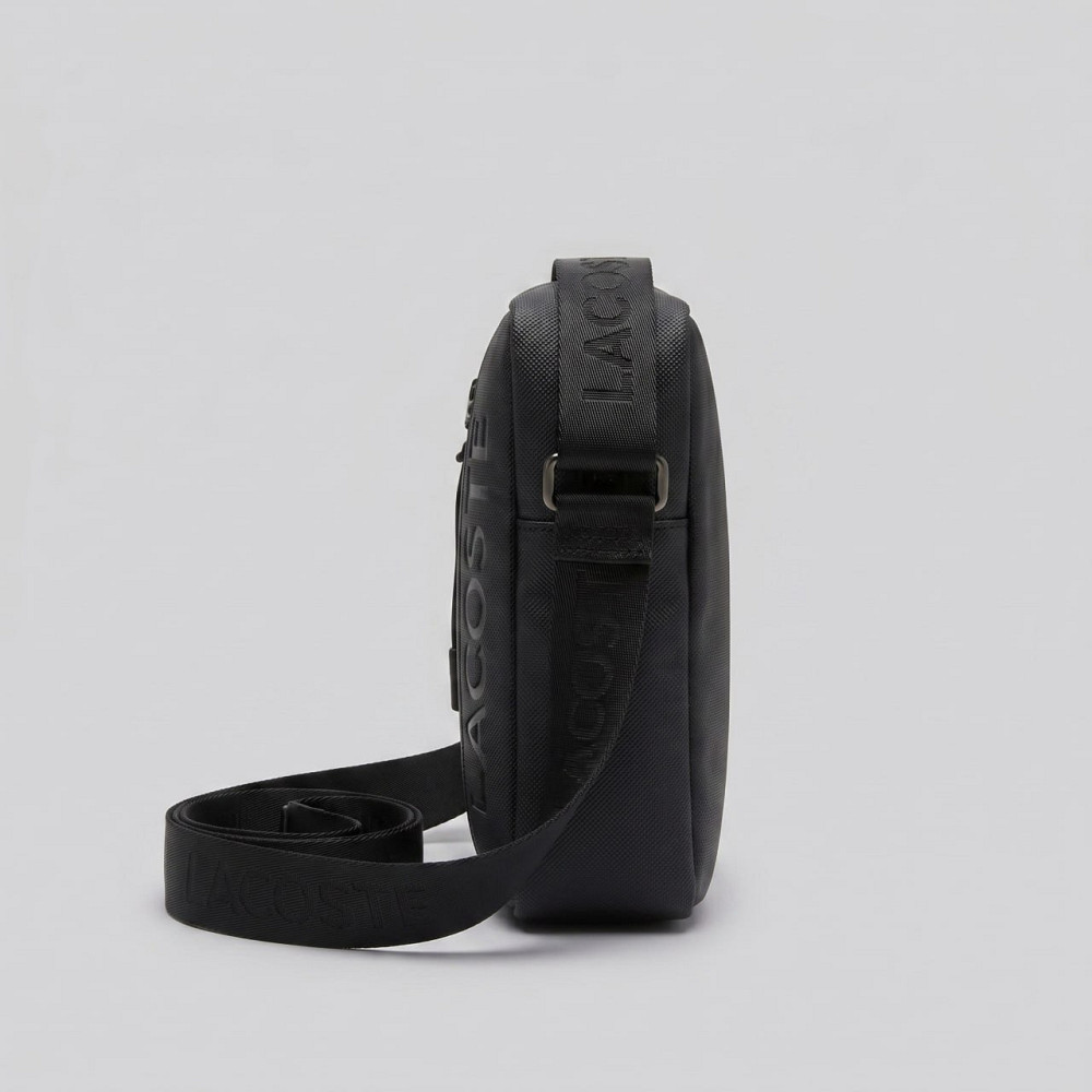 Чоловіча барсетка, сумка Lacoste, Лакоста (82410) чорна Київ - фото 3