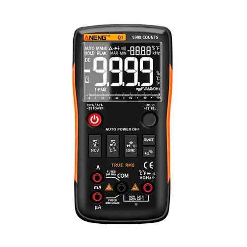 Мультиметр цифровой ANENG Q1 Pro, автовыбор, True RMS, NCV, 9999 отсчетов Винница