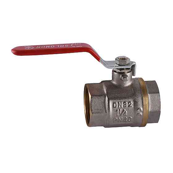 Кран кульовий прямий SOLOMON 1 1/4″ ВВ КР PN40 В1001 (000001492) Київ