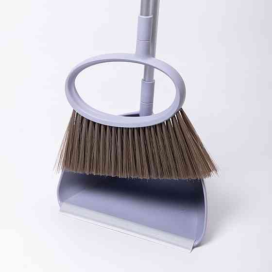 Набір віник і совок на довгій ручці для підлоги 25×25×95 (см) Фіолетовий HP-45-1V Коломия