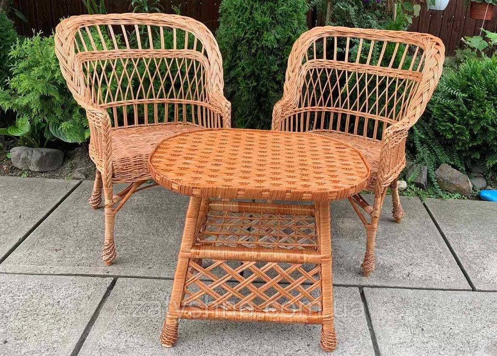 Плетеный набор мебели с овальным столом Киев - изображение 2