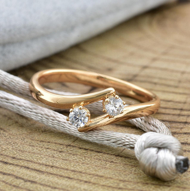 Кільце куб. цирконій Xuping позолота 18К, 19 розмір (ширина 5мм, вага 1.7 р) Київ - фото 6