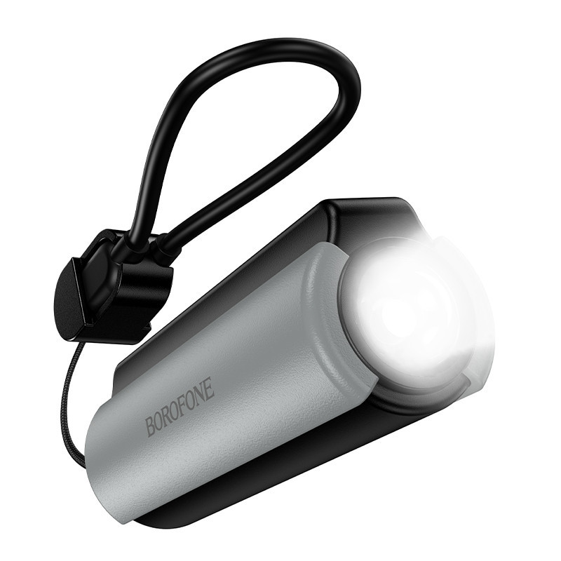 Павербанк 5000 mAh BOROFONE BJ87 кабель в комплекте фонарик черный power bank повербанк Одесса - изображение 5