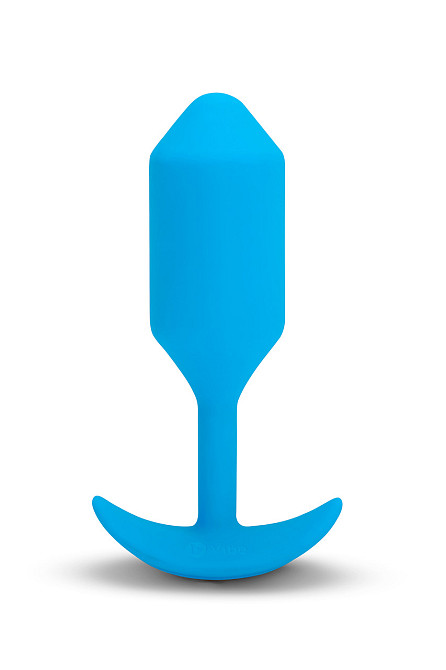 Анальная пробка с вибрацией b-Vibe VIBRATING SNUG PLUG размер L, синяя Sex Aura Киев - изображение 1