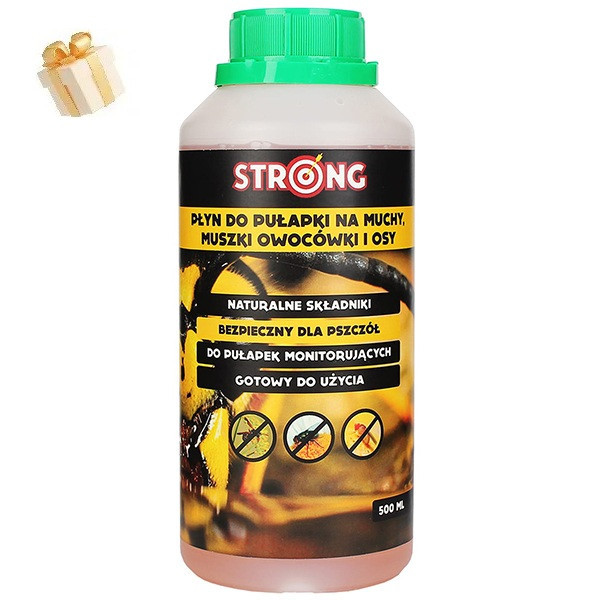 Приманка для ловушек ос, мух, мошек Strong, 500 мл Днепр - изображение 1