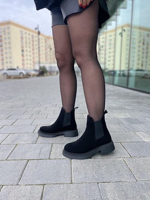 Жіночі черевики GREMMY чорні натуральна замша висота 15см (36-40) (5392) Коломыя - изображение 7