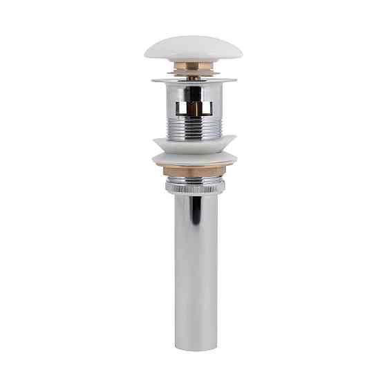 Донний клапан для раковини Qtap PU02O 225х70х70 White з переливом Київ