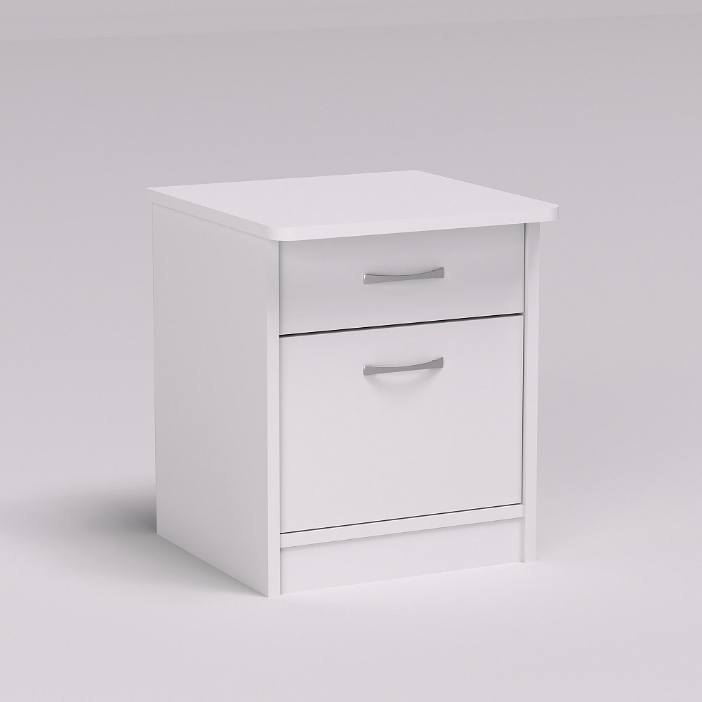 Тумба прикроватная Диана, Белый, 400/400/470 Львов - изображение 1