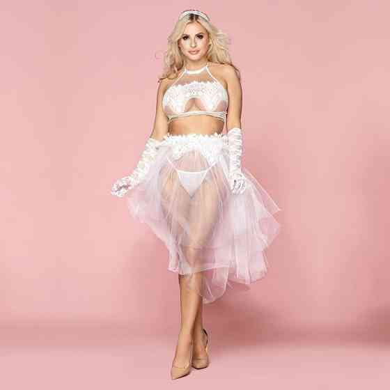 Эротическое свадебное платье «Невинная Милана» One Size White Sex Aura Киев