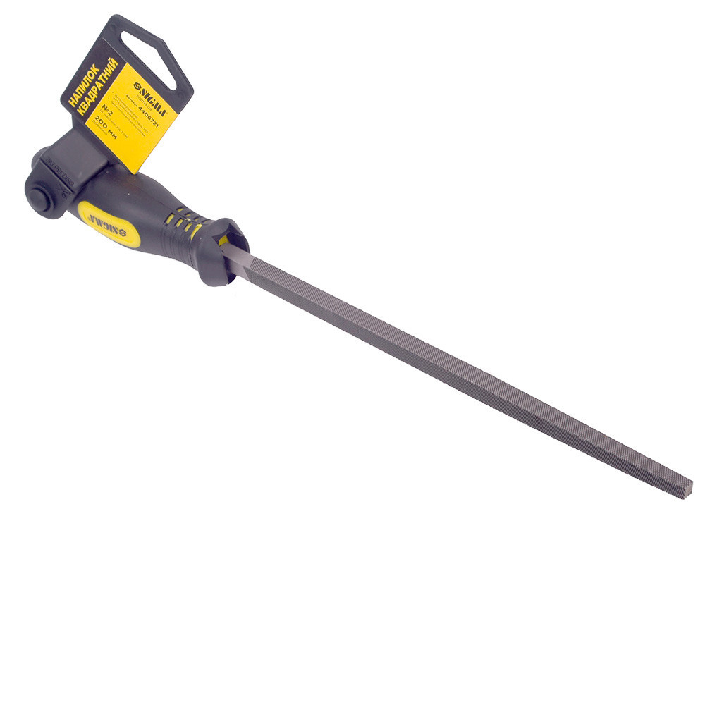 Напилок квадратний 200 мм No2 двокомпонентна ручка SIGMA (4406721) Київ - фото 6