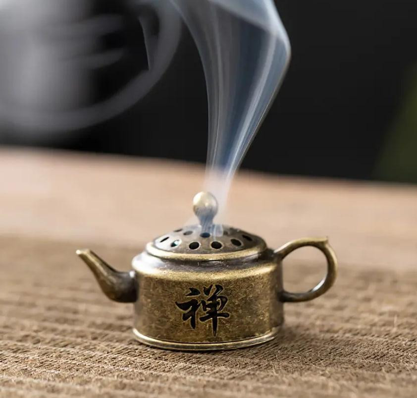 Винтажный металлический держатель для благовоний 