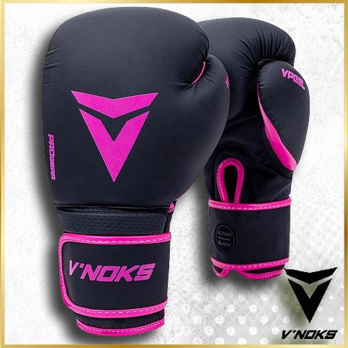 Рукавички боксерські для боксу та єдиноборств професійні оригінальні V`Noks Ultima Black Fuxia 10 унцій Київ - фото 7