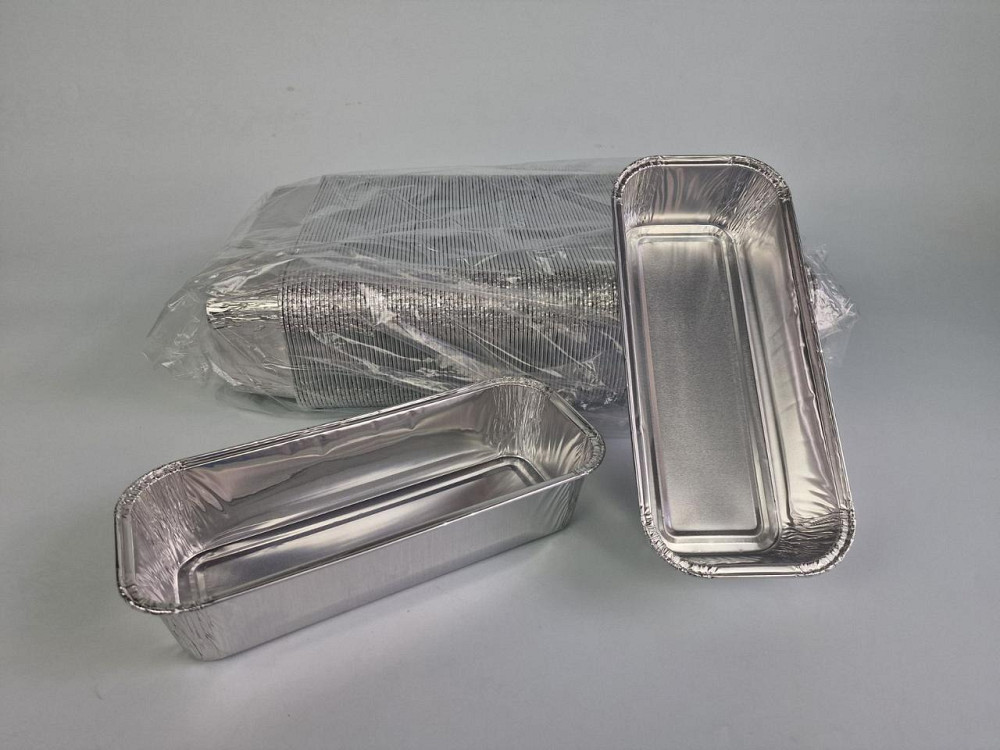 Контейнер із харчової алюмінієвої фольги прямокутний 800 мл R60G 125 шт. в пакованні (1 пачка) Харків - фото 1