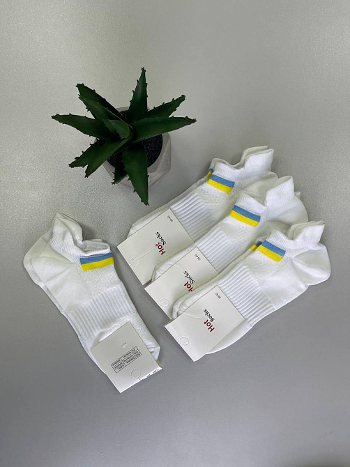 Шкарпетки білі спорт патріотичні Україна р.36-40 Чернівці - фото 2