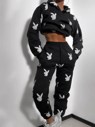 Преміальний костюм унісекс зі світловібиваючим дизайном "Playboy" Чернівці