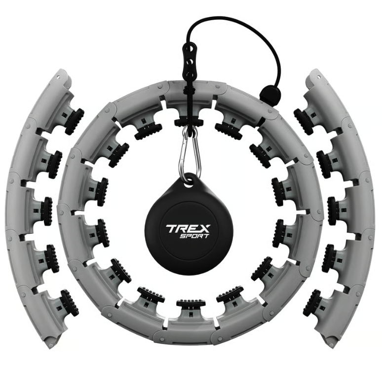 Хулахуп Trex Sport TX-010CHH масажний з обважнювачем сірий Київ - фото 1