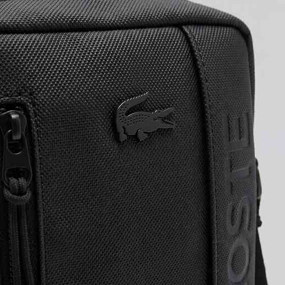 Чоловіча барсетка, сумка Lacoste, Лакоста (82410) чорна Київ